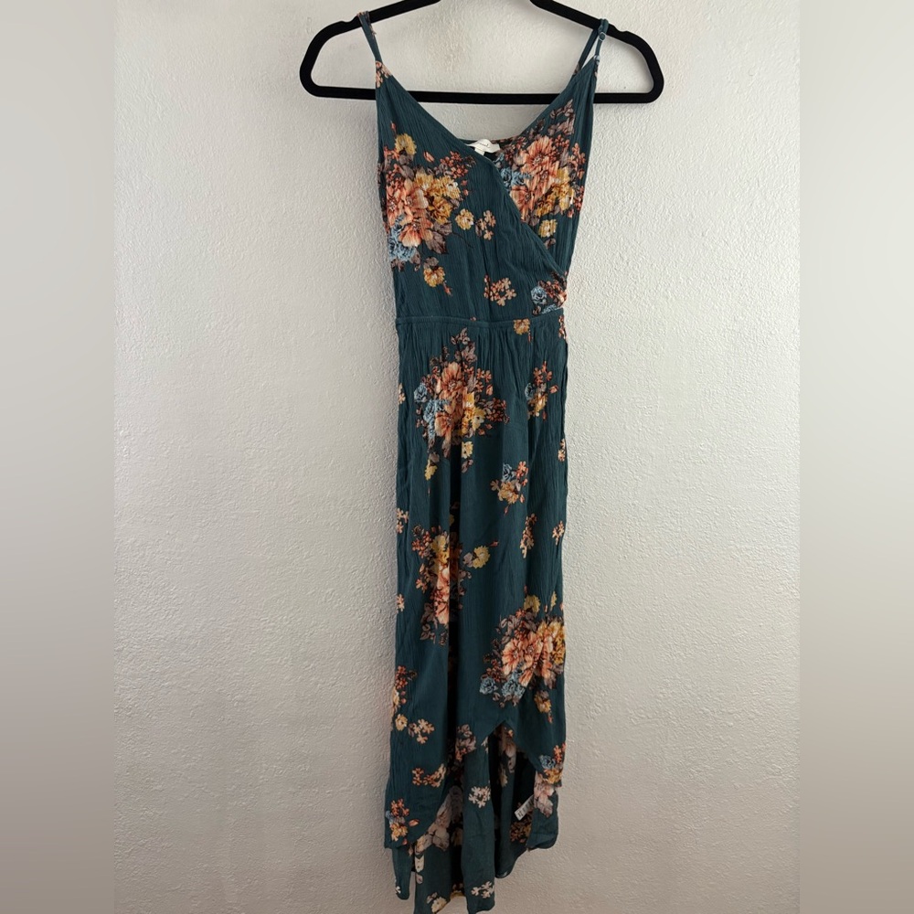 BECOOL Floral print dress short in front long in back dress size M